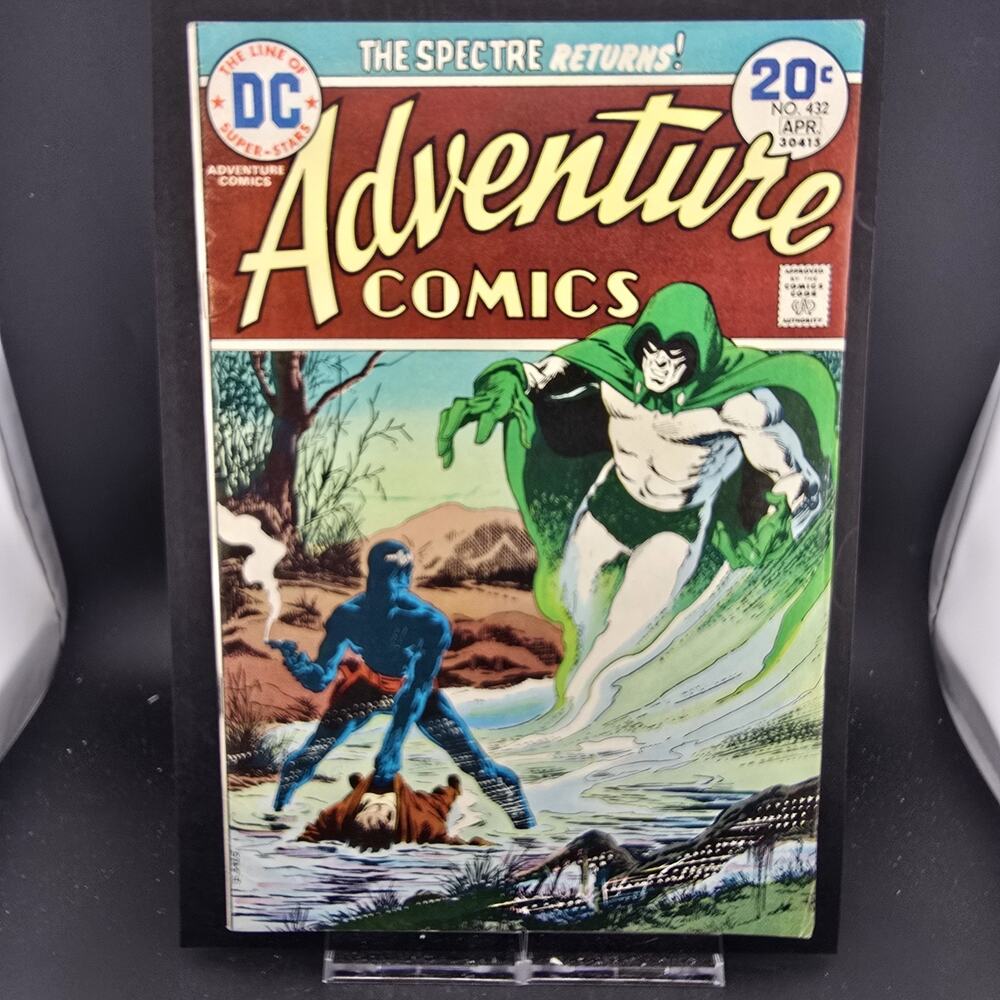ADVENTURE COMICS #432 (1974 FN/VF 7.0 - 7.5 BRONZE AGE KEY SPECTRE JIM APARO C/A